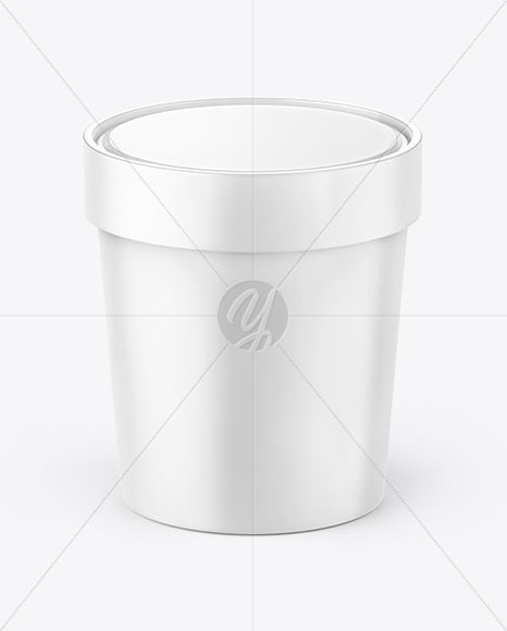 Matte Ice Cream Cup Mockup