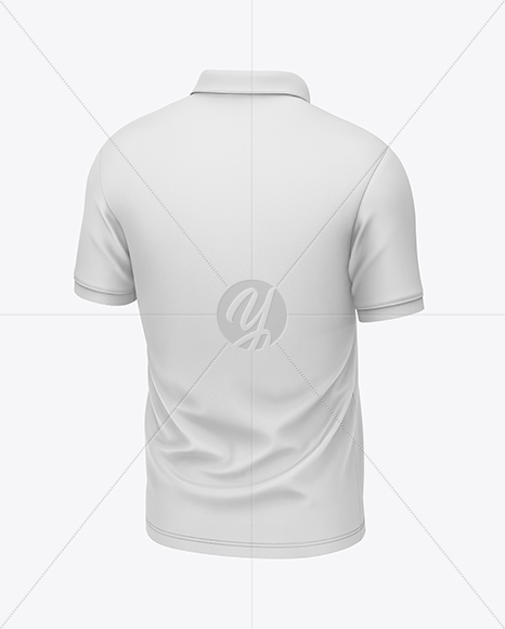 Men's Short Sleeve Polo Shirt Mockup