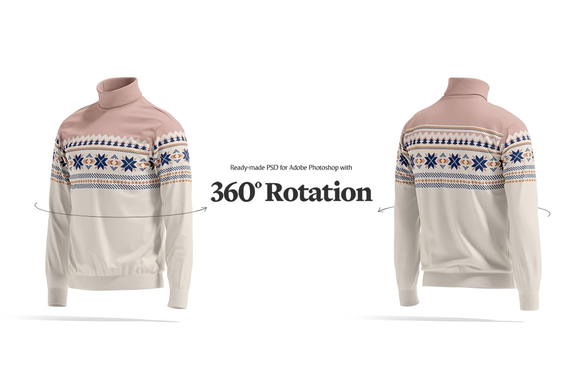 Turtleneck Sweater Animated Mockup