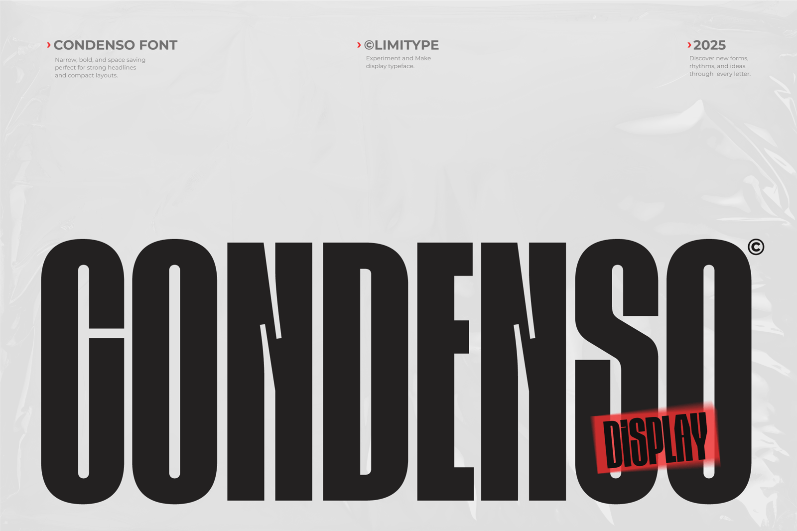 Condenso - Condensed Font