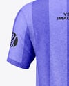 Men's Heather Polo Shirt Mockup - Back View