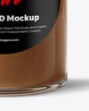 Glass Jar with Cinnamon Powder Mockup