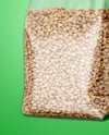 Transparent Package with Buckwheat Mockup