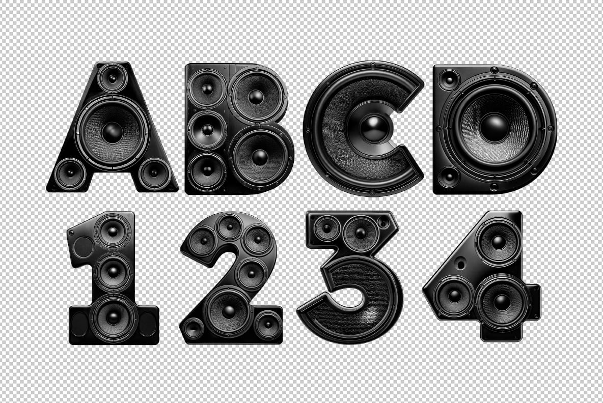 Sound Speakers Font