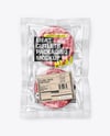 Clear Plastic Flow-Pack with Cutlets Mockup