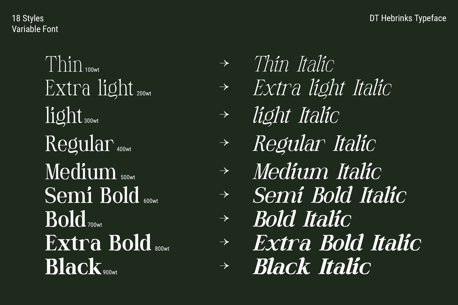 DT Hebrinks Typeface