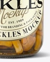 Jar with Chanterelles Mushrooms Mockup