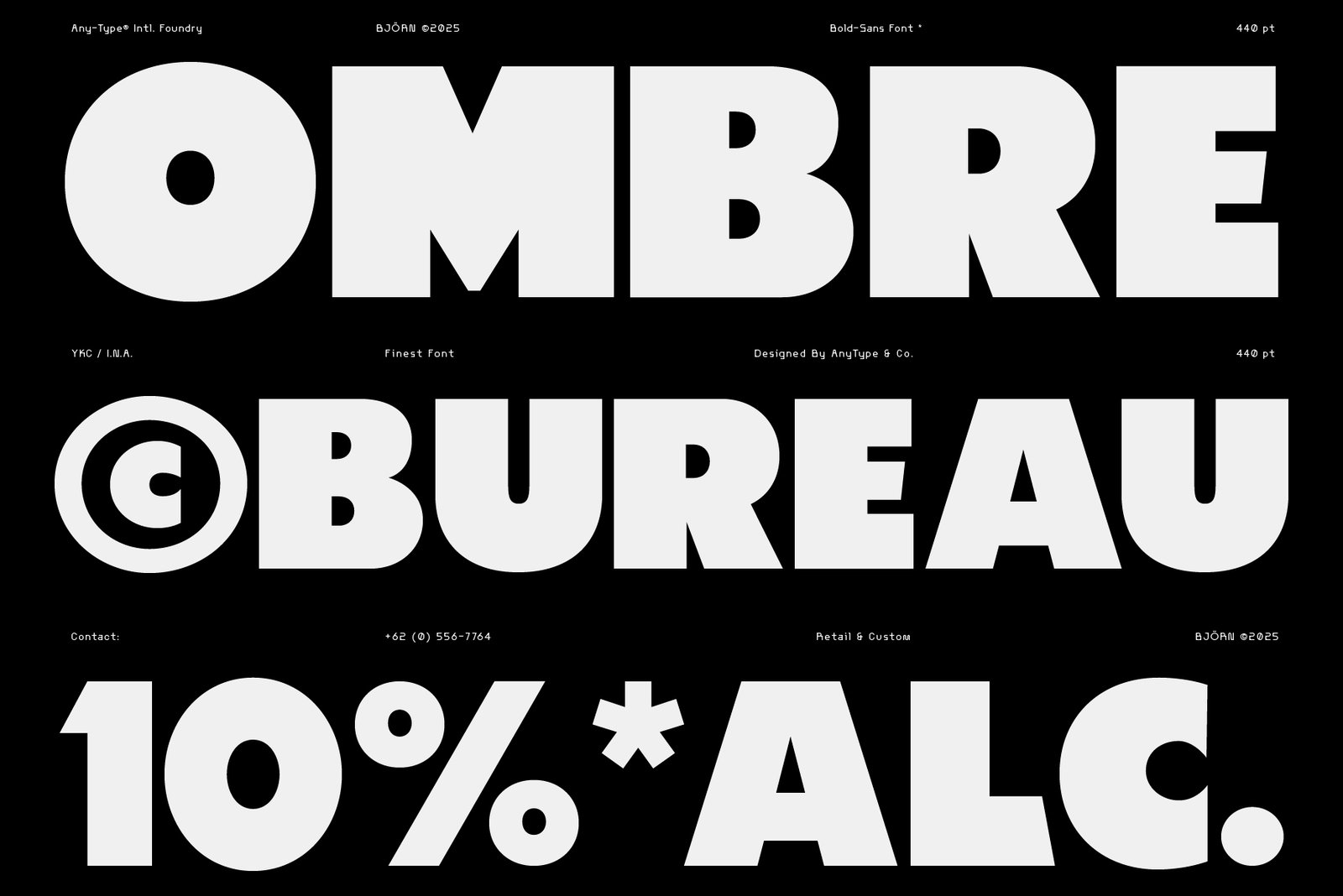 BJÖRN Bold Sans Serif