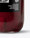 Glass Jar with Pickled Beets Mockup