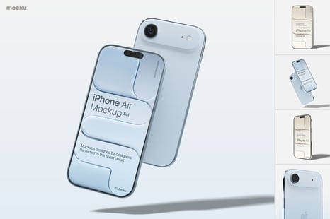 iPhone Air Mockup Set - Creative Store