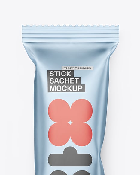 Matte Metallic Package Mockup