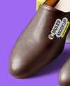 Pair of Mules with Shoe Box Mockup