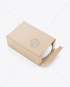 Kraft Paper Box with Soap Bar Mockup