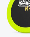 Plastic Beverage Coaster Mockup