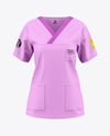 Women's Medical Shirt Mockup - Front View