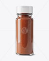 Spice Glass Jar with Smoked Paprika Mockup