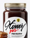 Dark Eucalyptus Honey Jar Mockup