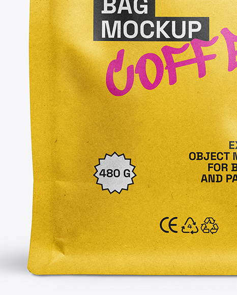 Kraft Paper Coffee Bag Mockup