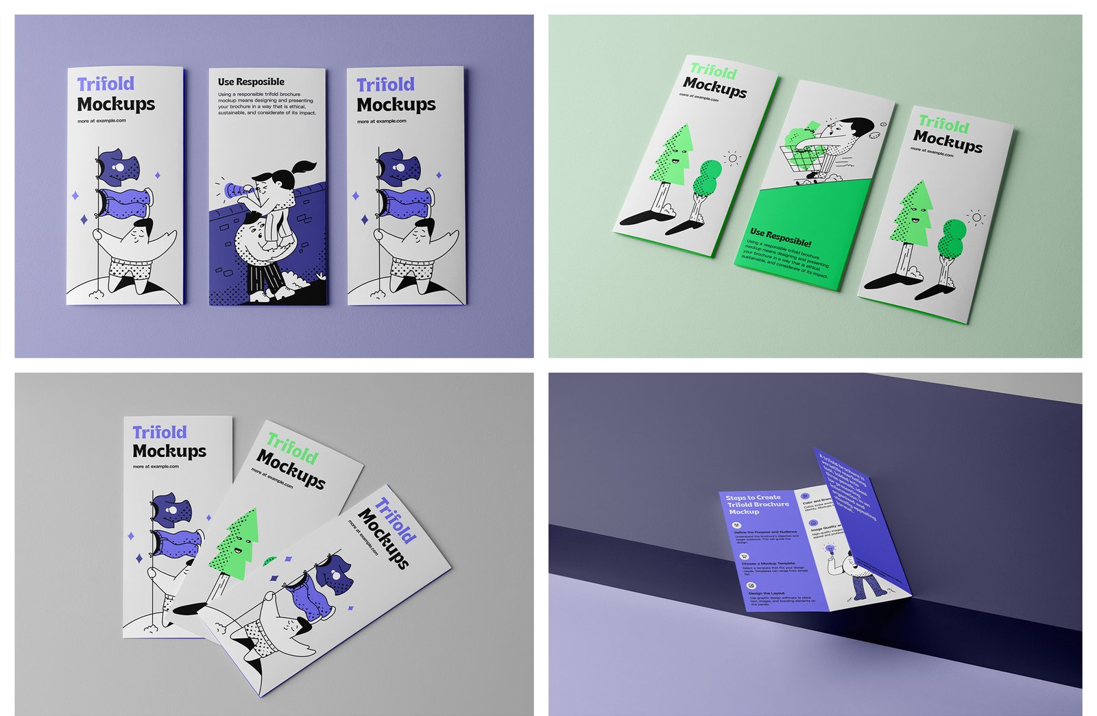Studio Trifold Mockups