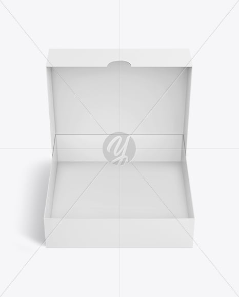 Opened Box With Donut Mockup