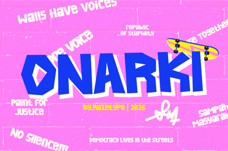 Onarki - Graffiti Style Typeface - Cool Fonts