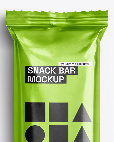 Metallic Snack Bar Mockup