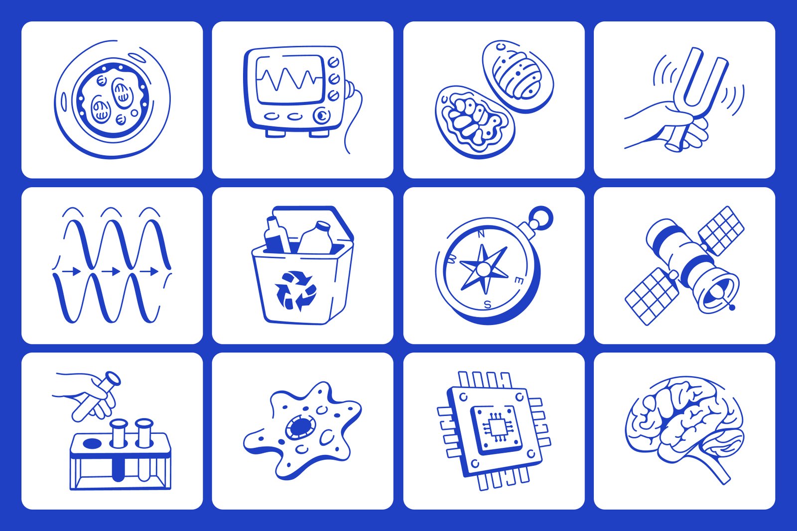 Science Doodles Illustration Set