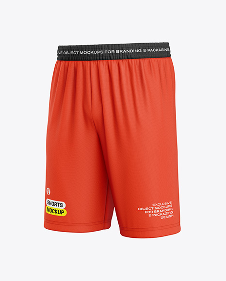 Men’s Sports Shorts Mockup – Half Side View