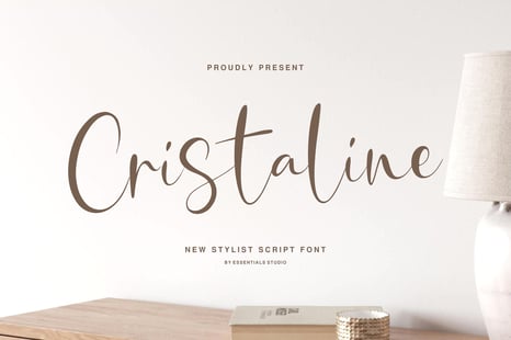 Cristaline - Stylish Handwritten Font - Fancy script fonts