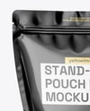 Glossy Stand-Up Pouch Mockup