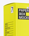 Paper Box Mockup – Half Side View