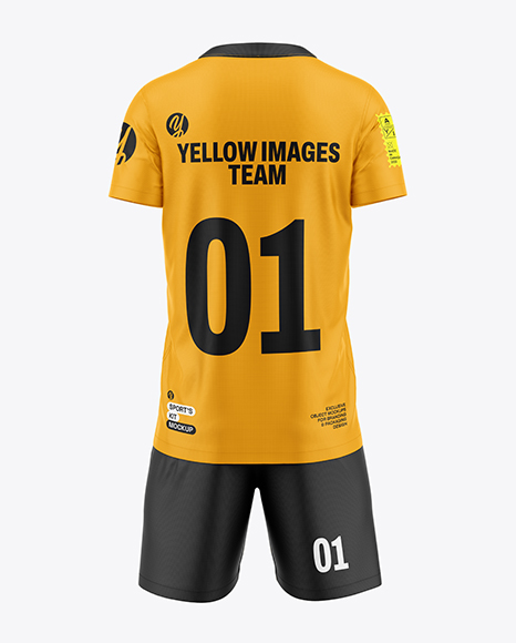 Kids Sports Kit Mockup - Back View