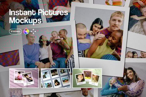 Polaroid Instant Picture Mockups - Stationery Mockups