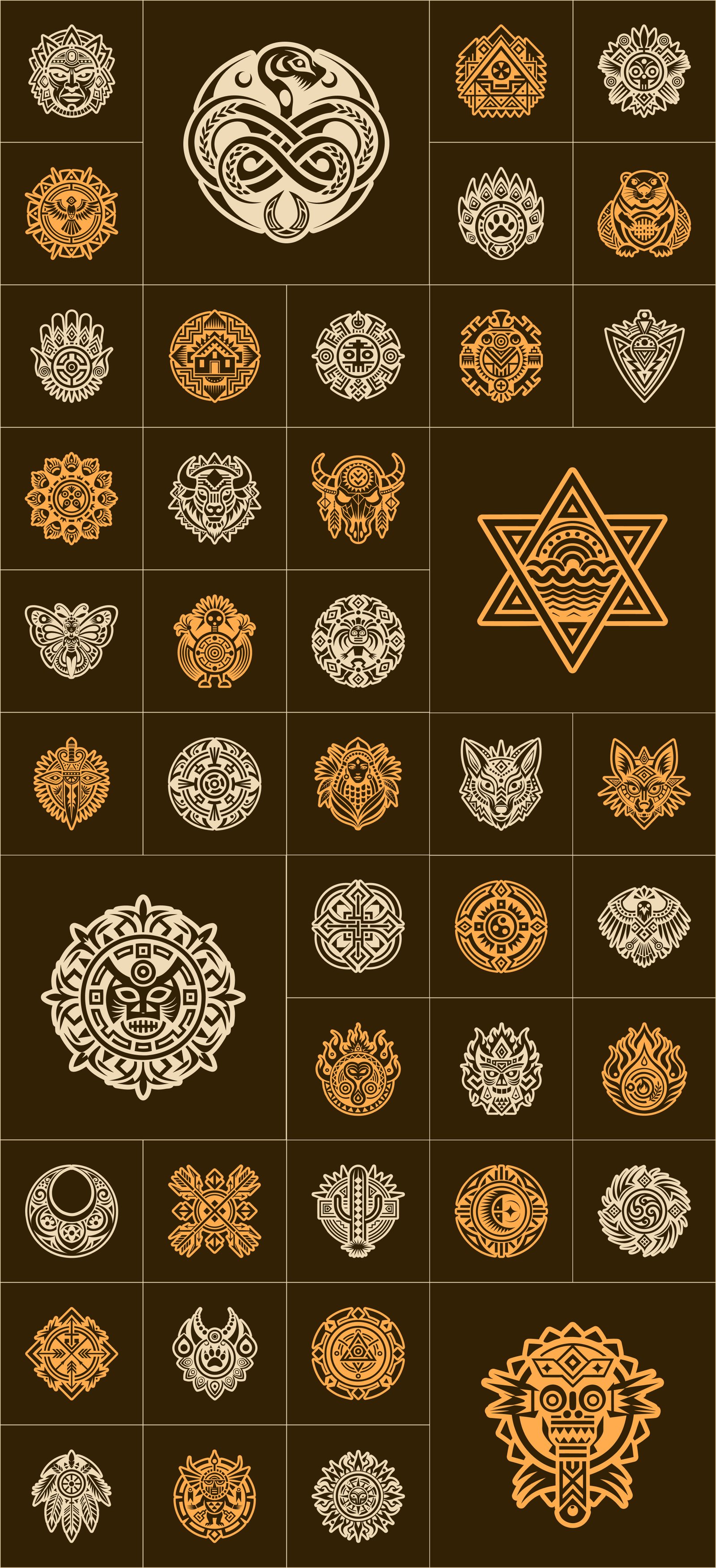Hopi Art and Symbols Set