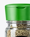 Glass Spice Jar with Rosemary Mockup