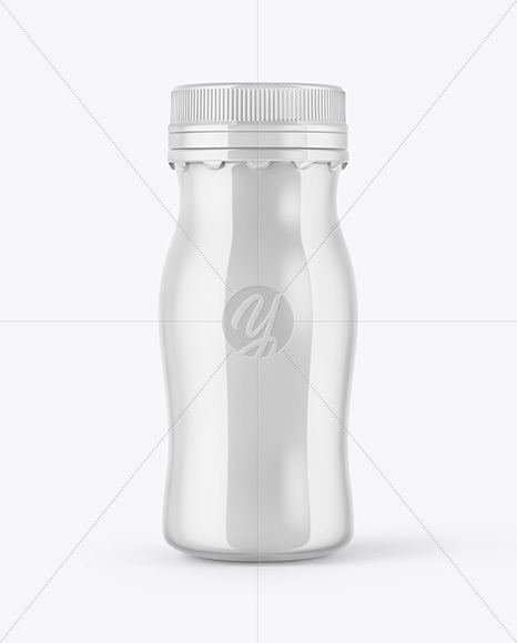 Glossy Yogurt Bottle Mockup