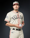 Baseball Player Wearing a Jersey and Cap Hollding a Ball Mockup