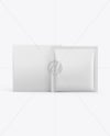 Paper Box with Matte Sachet Mockup – Front View