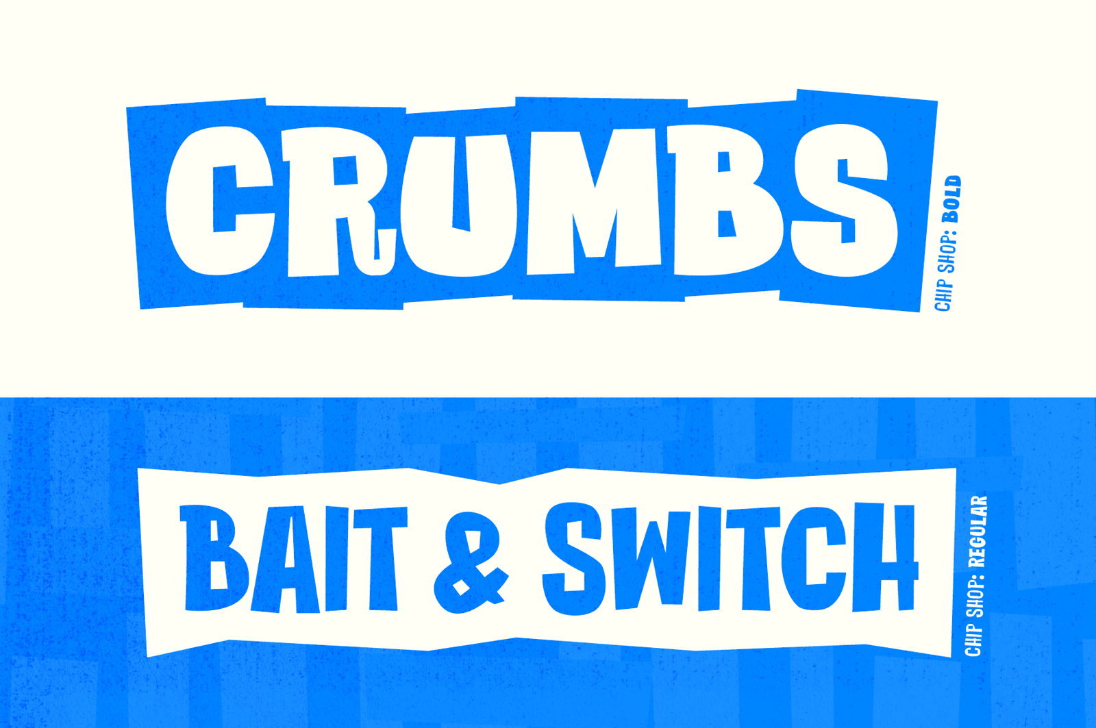 Chip Shop - A Straight Cut Poster Font