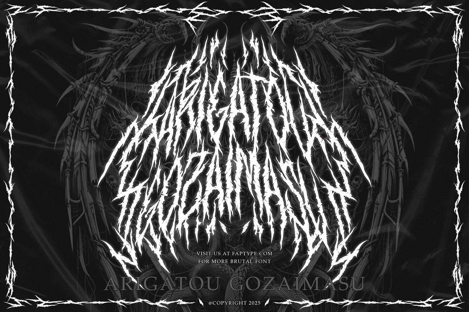 Syndrome – Condensed Black Metal Font