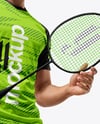Man Wearing Badminton Uniform Mockup