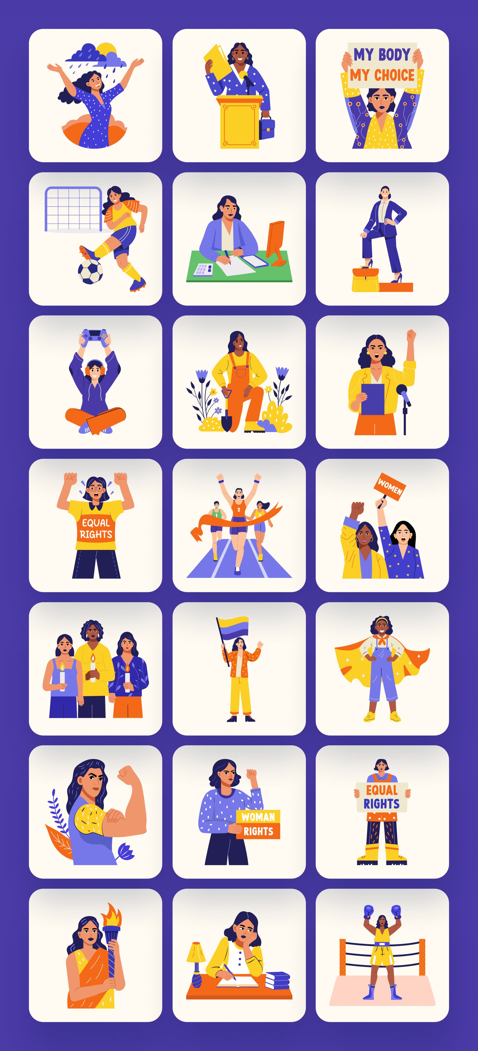 Feminist Icons Illustration