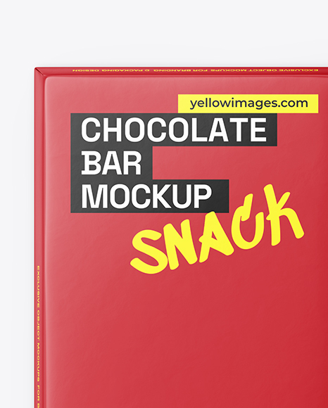 Matte Chocolate Bar Pack Mockup