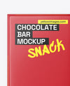 Matte Chocolate Bar Pack Mockup
