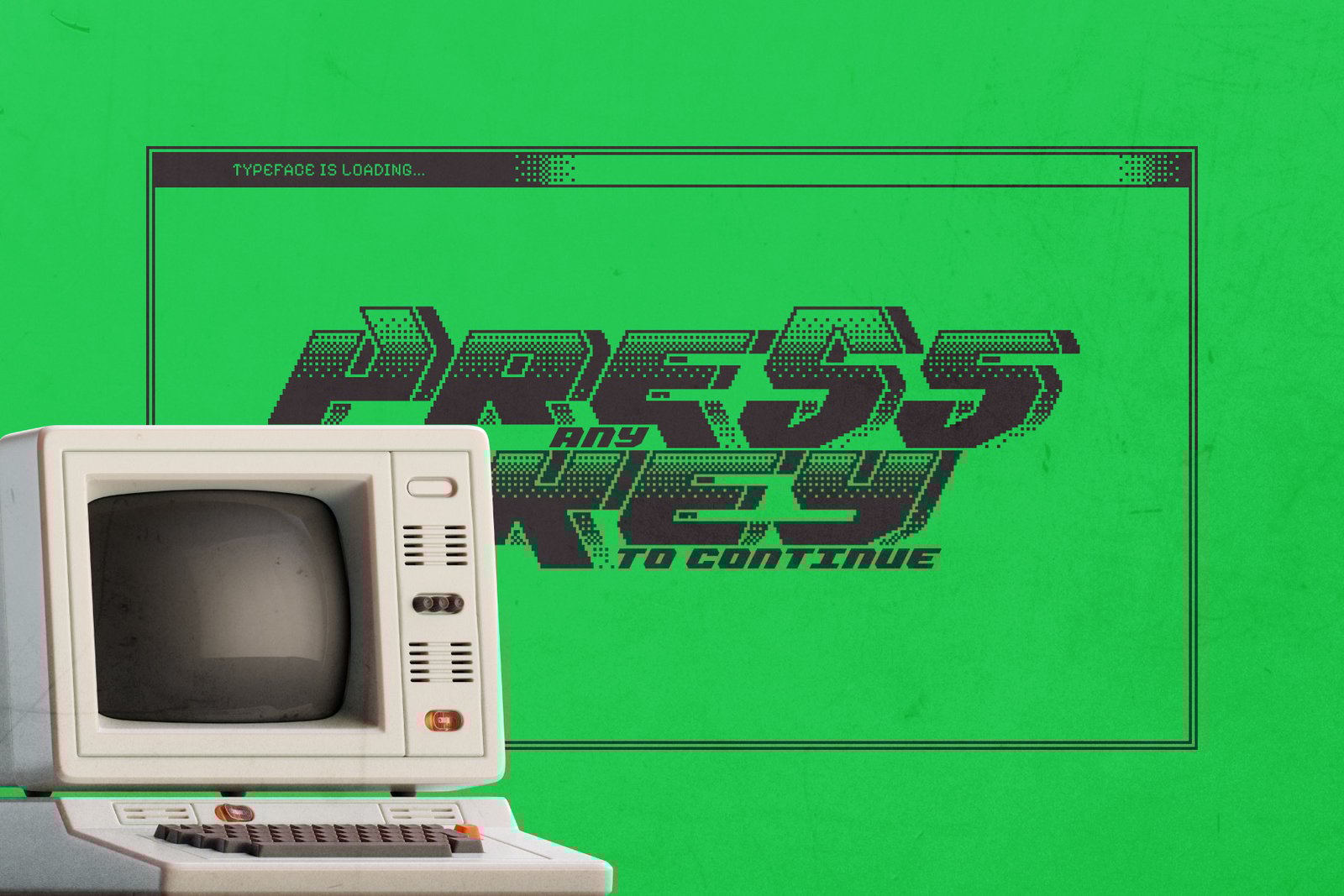 Dither Byte - Vintage Pixel Font