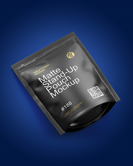 Matte Stand-Up Pouch Mockup
