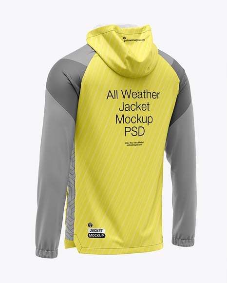 Hooded All Weather Jacket Mockup - Premium PSD Mockups