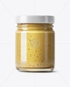 Jar with Dijon Mustard Mockup