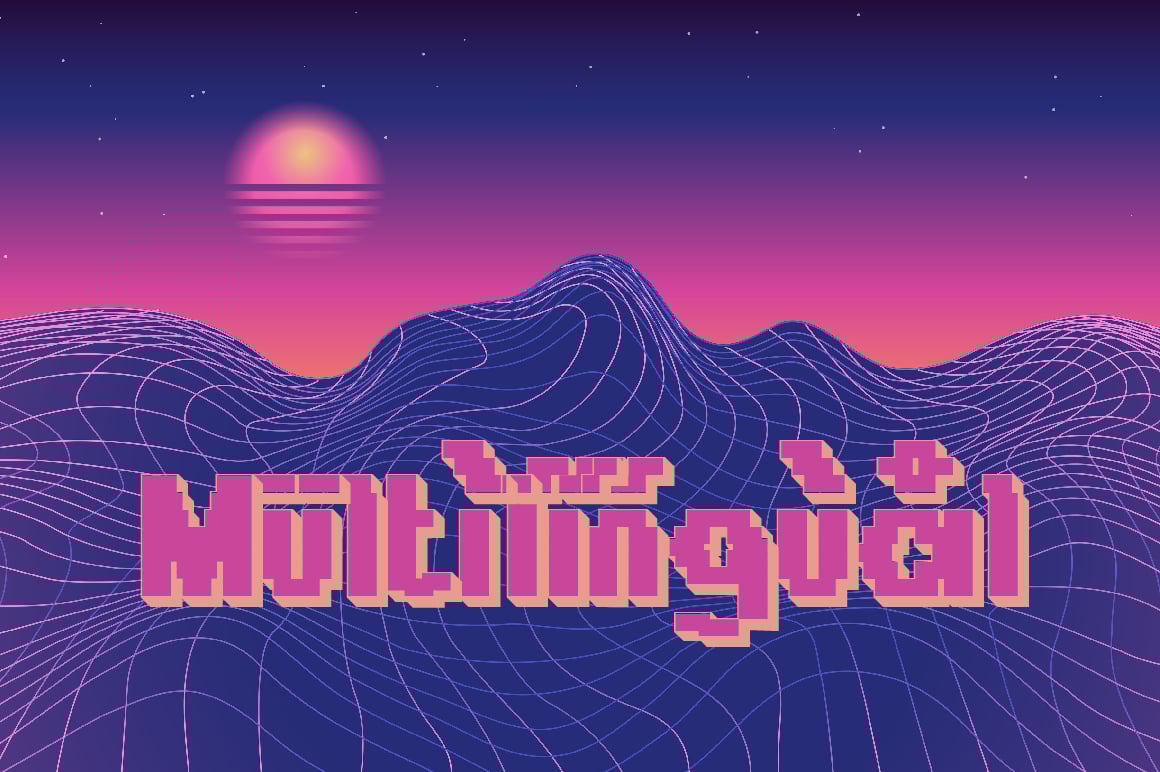 Overbit Bold &amp; Strong Edgy Y2K Pixel Font