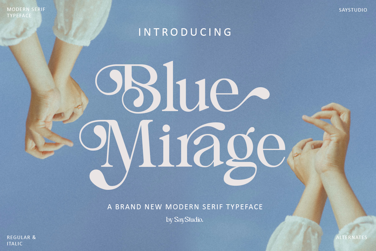 Blue Mirage - Modern Serif Font
